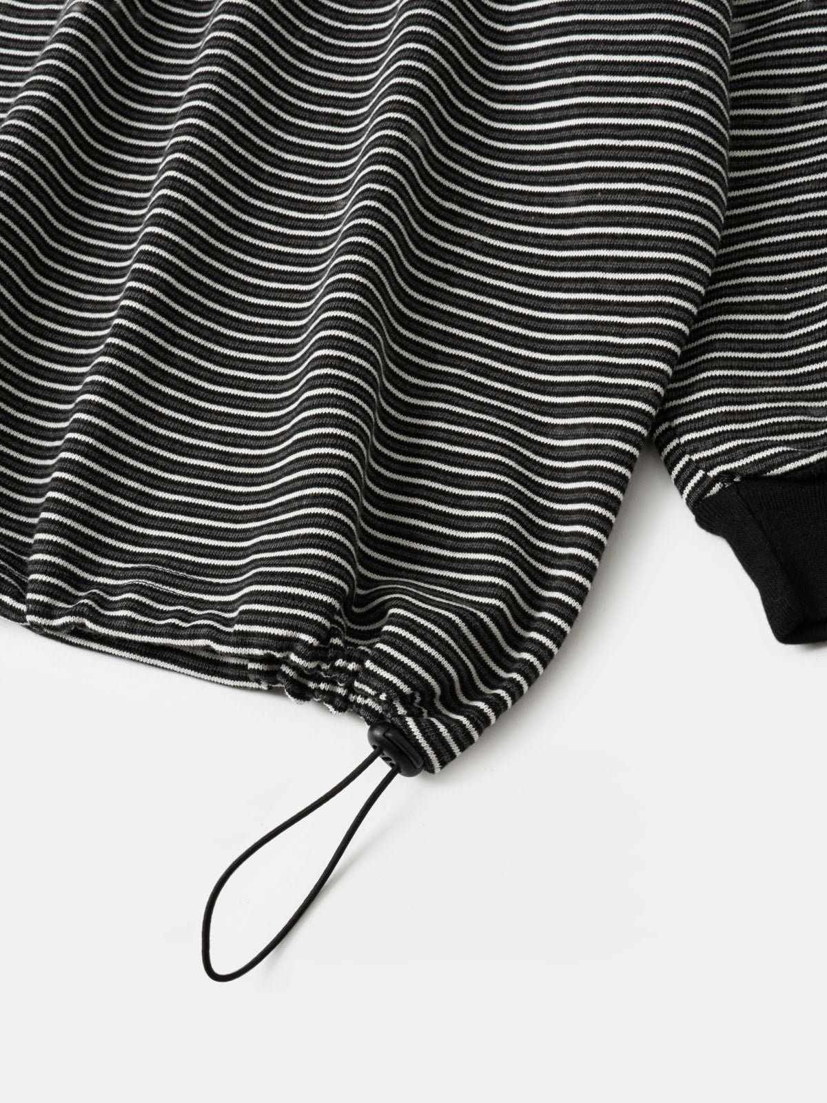 Double Stripe String Tee (Black)