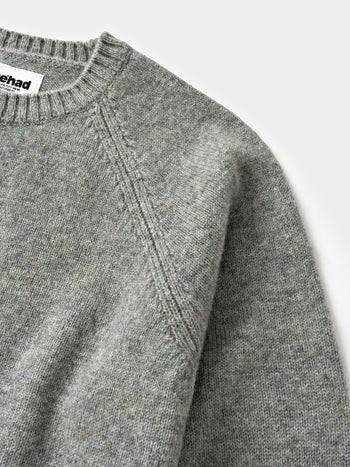 Shaggy Dog Round Knit (Grey)