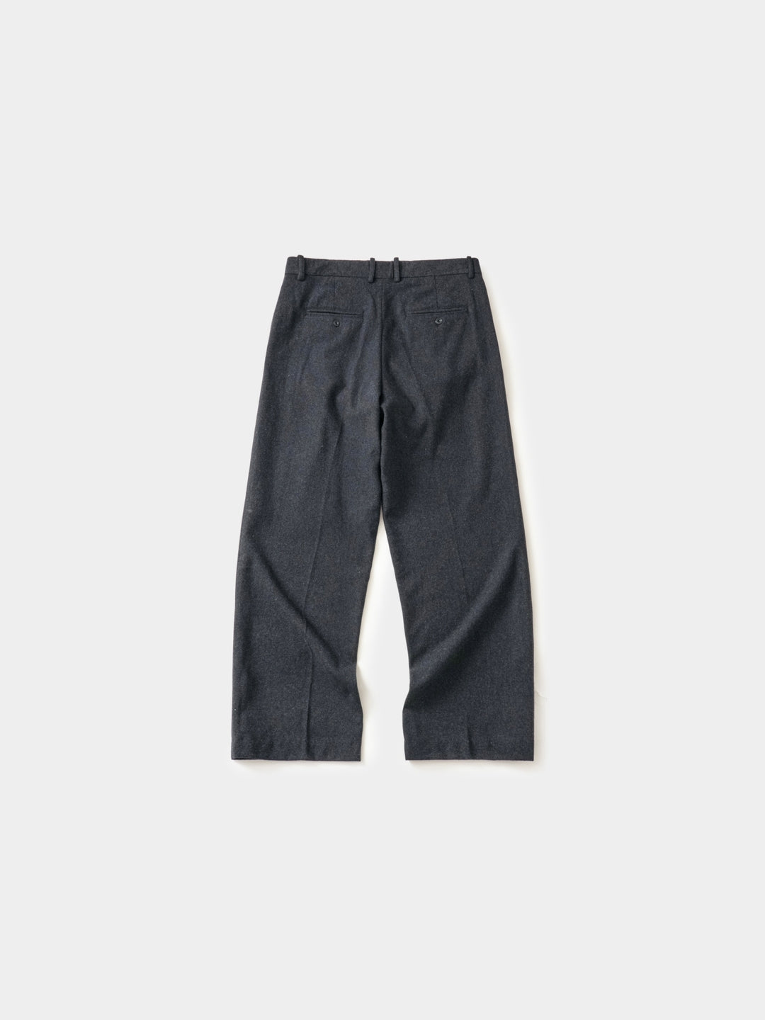 City Light Wool Pin-tuck Trouser (Charcoal)