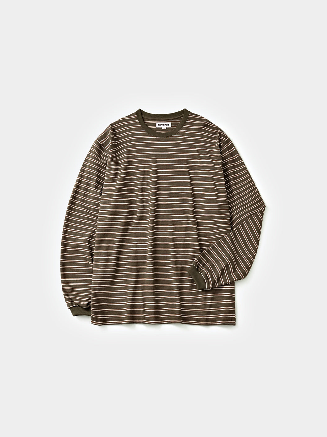 Stripe Long Sleeve Tee (Stripe Khaki)