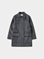 City Wool Half Coat (Charcoal)