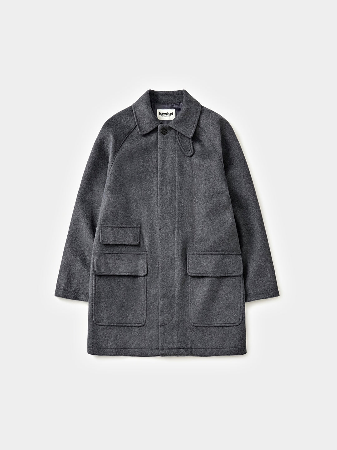 City Wool Half Coat (Charcoal)