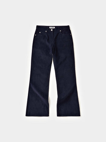 Flare Corduroy Pants (Navy)