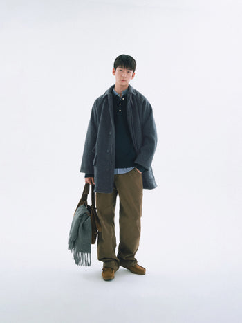 City Wool Half Coat (Charcoal)