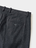 City Light Wool Pin-tuck Trouser (Charcoal)