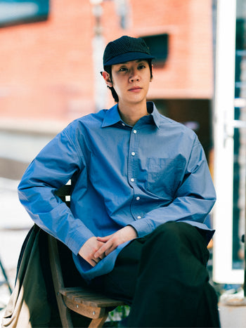 Classic Check Longbill Cap (Navy)