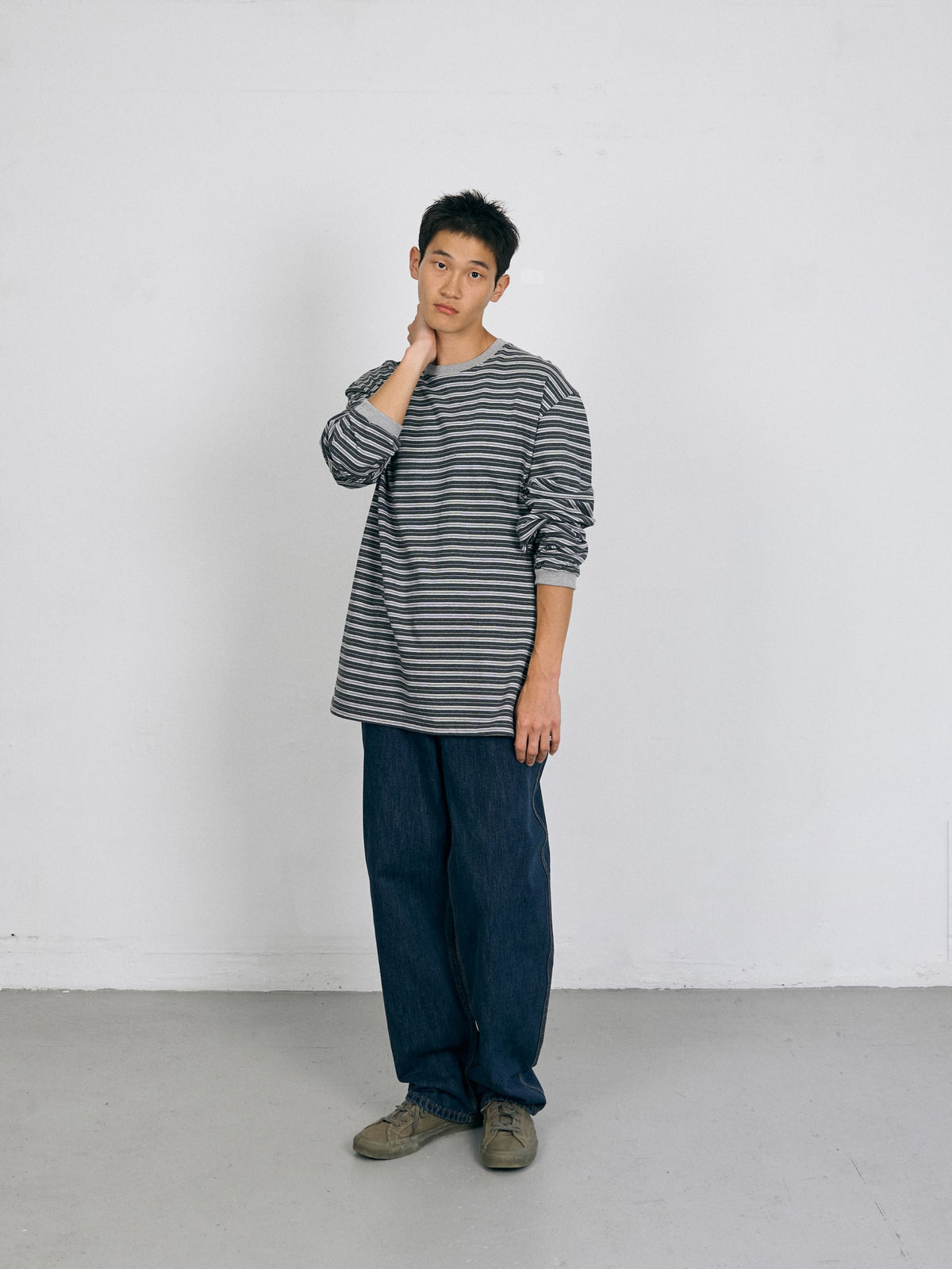 One Washed Denim Pants (Denim Blue)