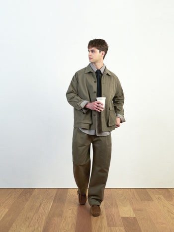 City Worker Pin-tuck Trouser (Black)