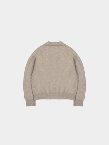 Yak Wool Collar Knit (Beige)