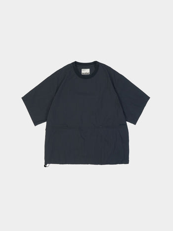 Pocket Volume String Half Tee (Navy)