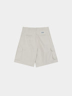 Utility Pin-tuck Cargo Shorts (Ecru)