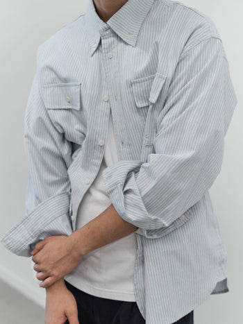 Oxford Work Shirts (Stripe Blue)