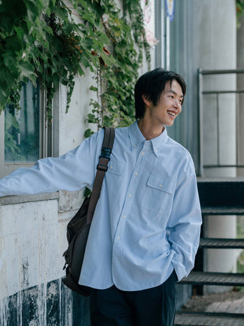 Oxford Work Shirts (Stripe Blue)
