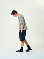 Relaxed Half Stripe String Tee (Stripe White)