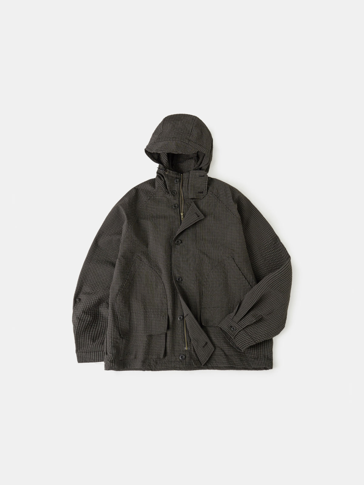 City Commuter Check Wind Jacket (Check Black)