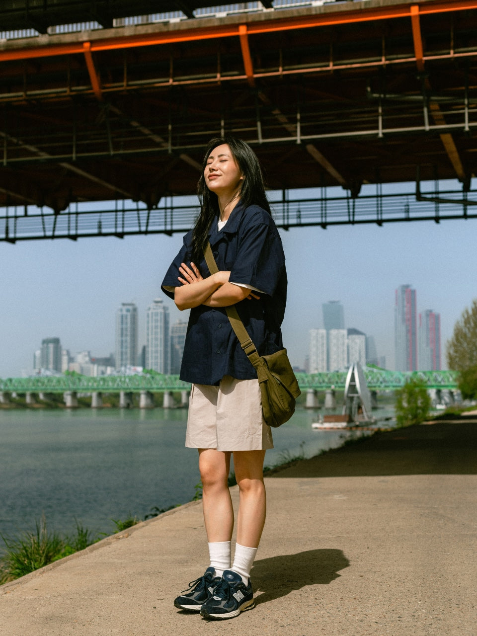City Summer Light Banding Shorts (Beige)