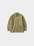 Twill Cotton Chore Jacket (Light Khaki)