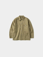 Twill Cotton Chore Jacket (Light Khaki)