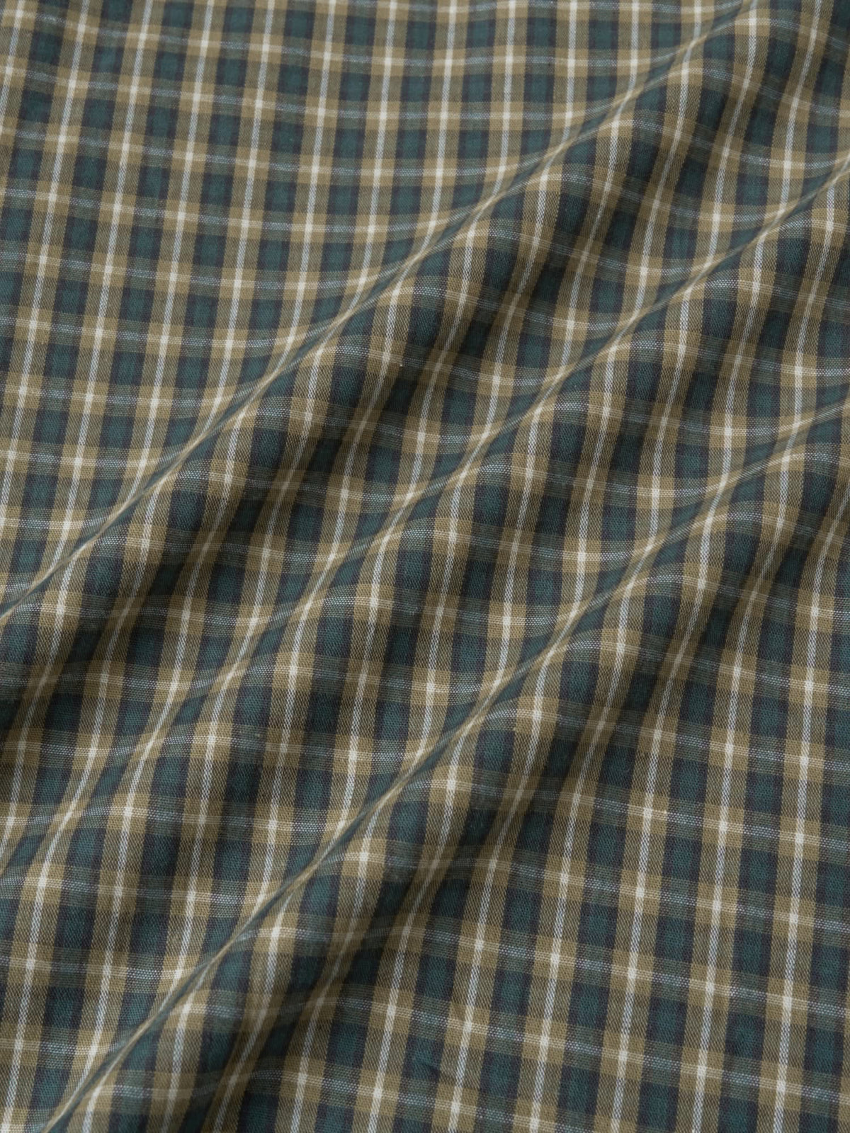 Classic Check Western Shirts (Olive Green)