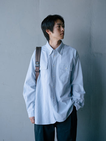Oxford Work Shirts (Stripe Blue)