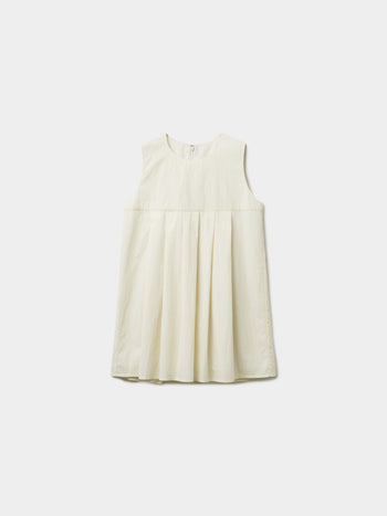 Pleats Sleeveless Top (Ivory)