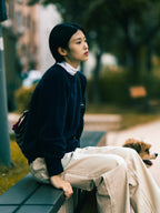 Yak Wool Crewneck Sweater (Navy)