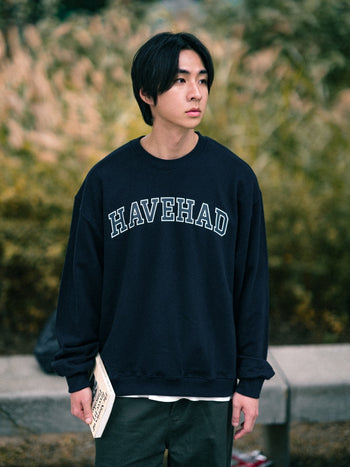 Classic Slab Logo Sweatshirts (Navy)