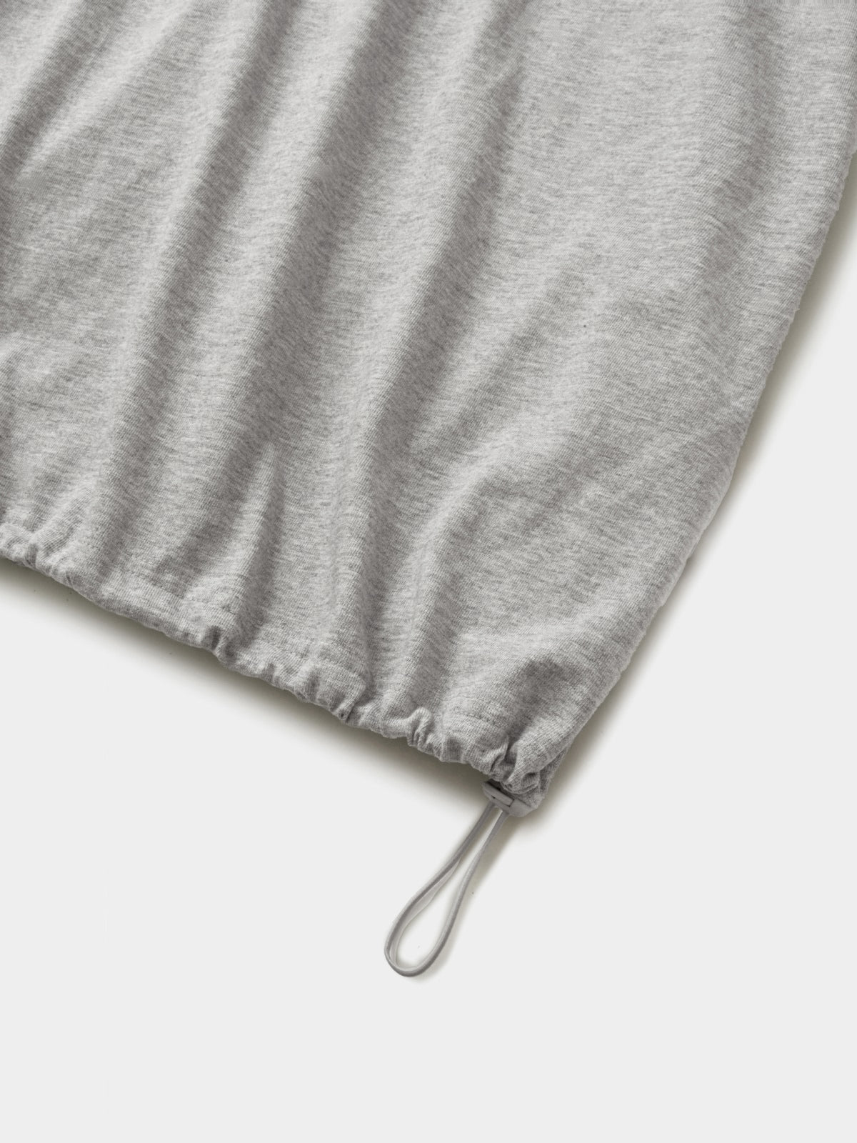 Relaxed Half String Tee (Melange Gray)