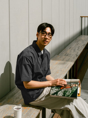 City Summer Light Half Shirts (Charcoal)