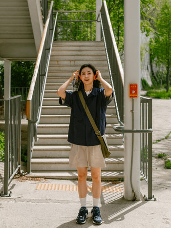 City Summer Light Banding Shorts (Beige)