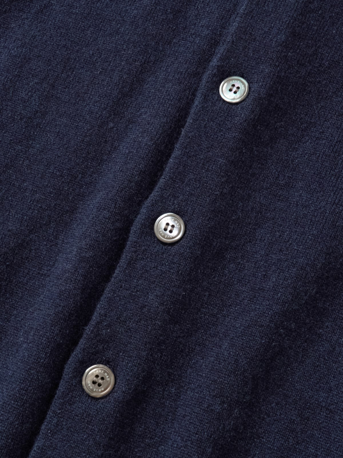 Daily Wool Collar Cardigan (Navy)