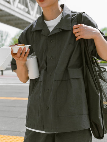 City Summer Light Half Shirts (Charcoal)
