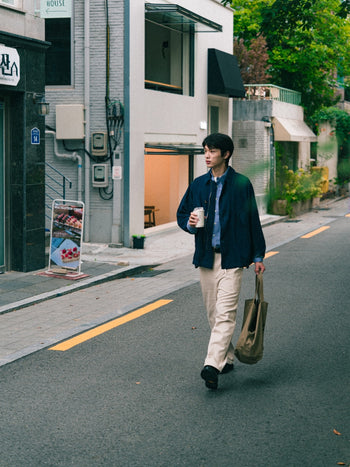 Washed Pocket Utility Jacket (Denim Blue)