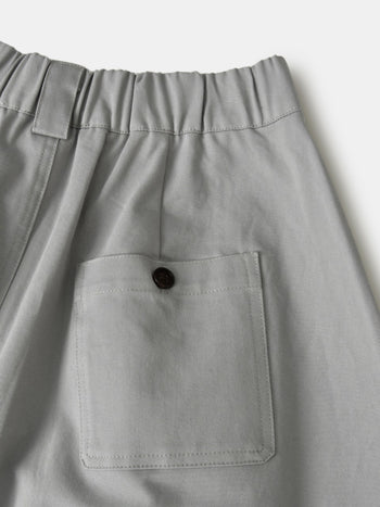 (W)Relaxed Flare Chino Skirt (Blue Gray)