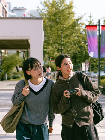 (W)Relaxed Flare Chino Skirt (Black)