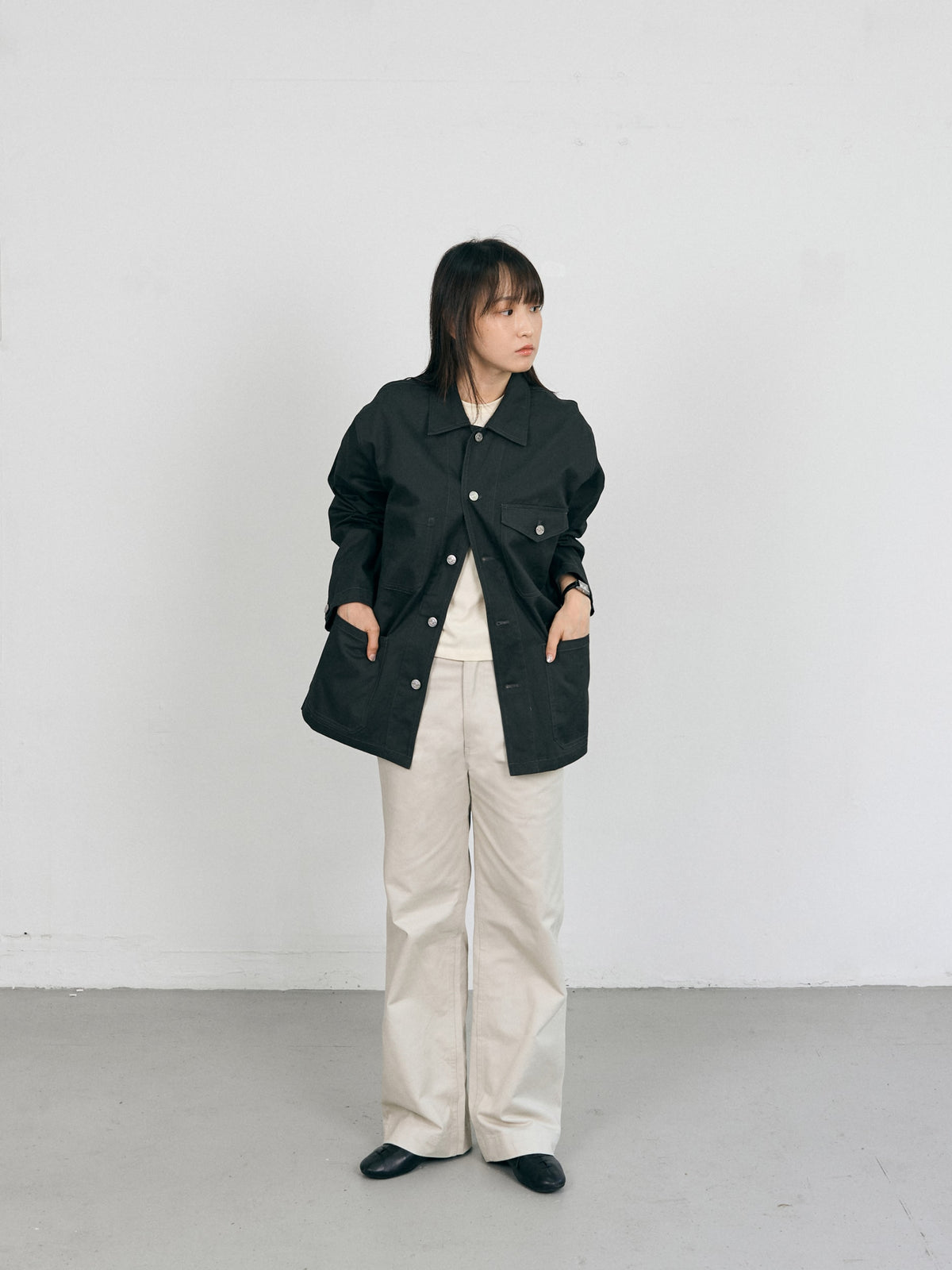 Essential Classic Chino Pants (Ecru)