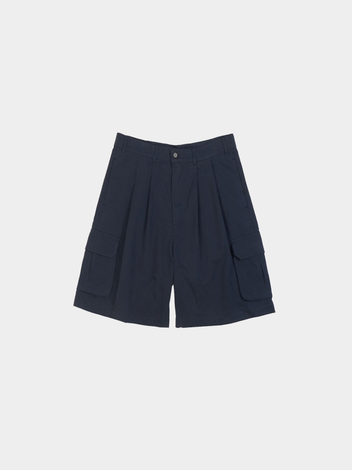 Utility Pin-tuck Cargo Shorts (Navy)