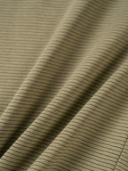 U-neck Sleeveless Top (Stripe Olive)