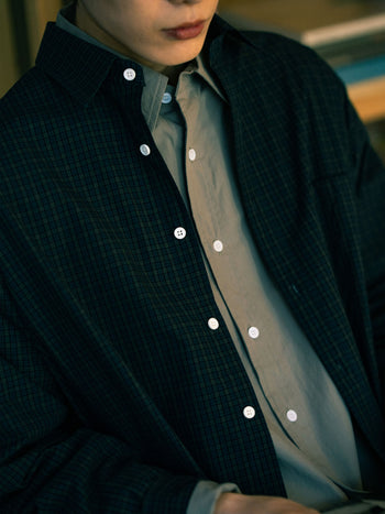 Daily Classic Check Shirts (Check Green)