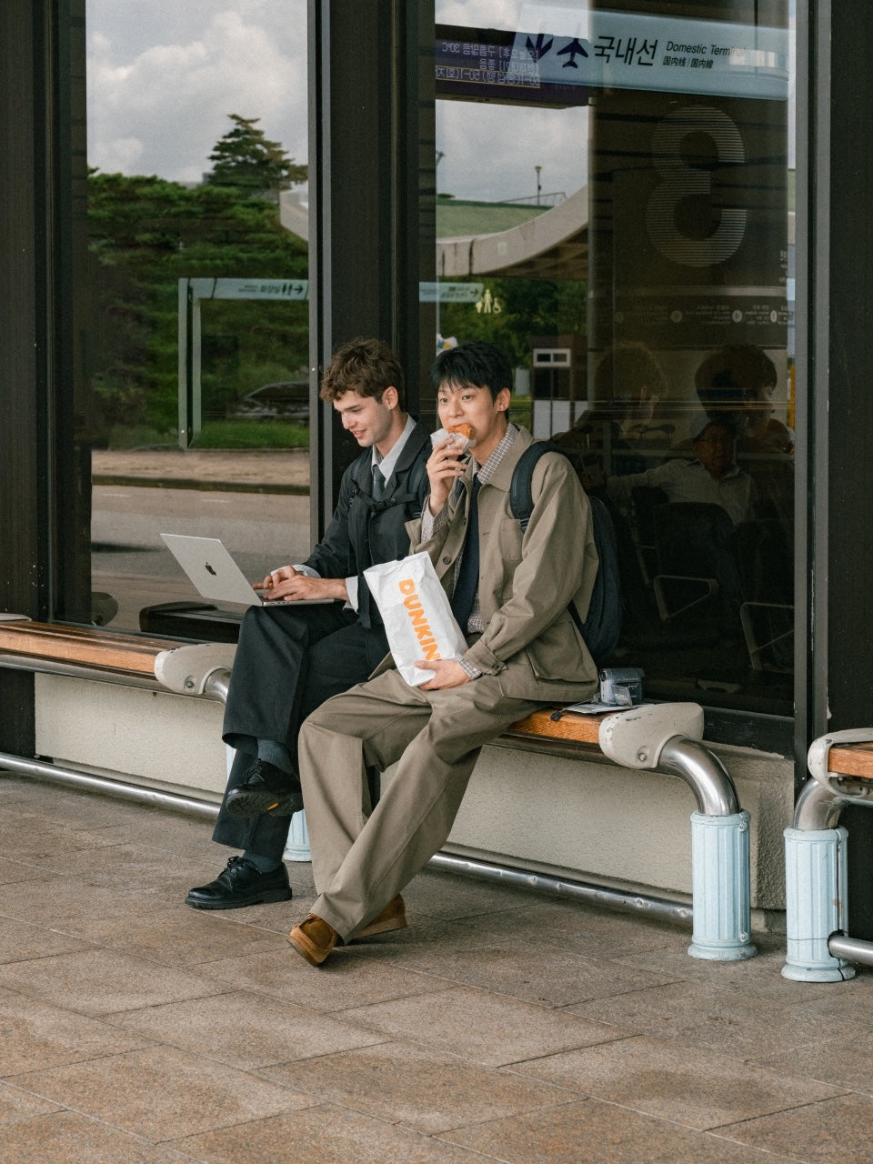 City Worker Pin-tuck Trouser (Black)