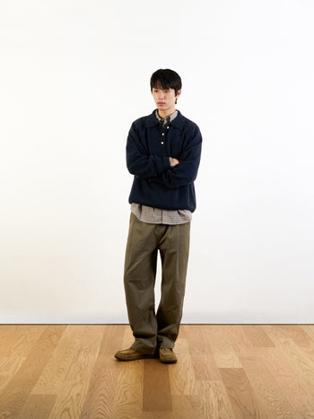 Yak Wool Collar Knit (Charcoal)