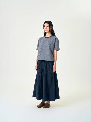 Relaxed Half Stripe String Tee (Stripe Navy)