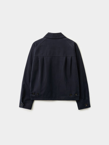 Glen Cotton Drizzler Jacket (Navy)