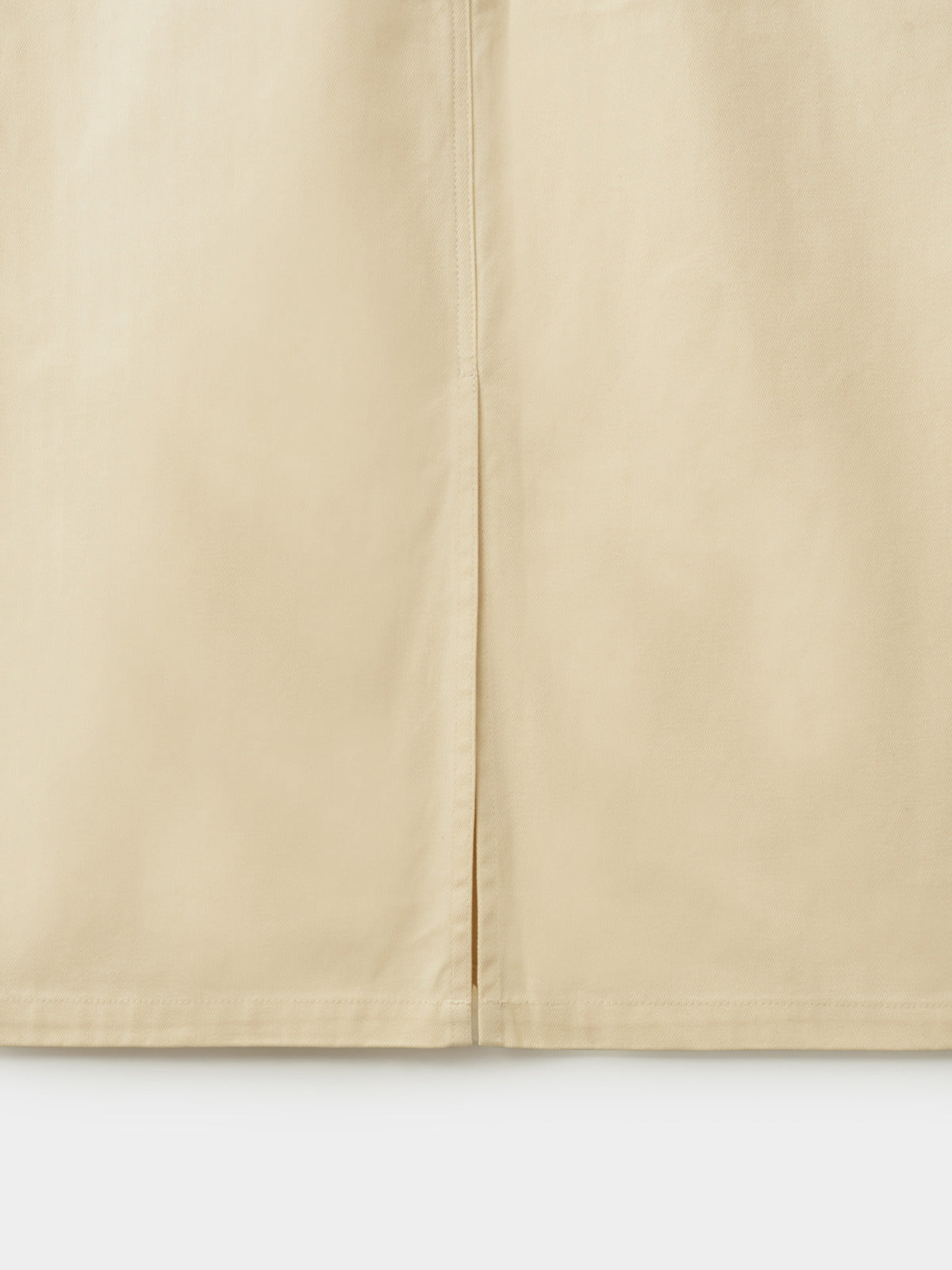 Herringbone Twill Fatigue Skirt (Butter)