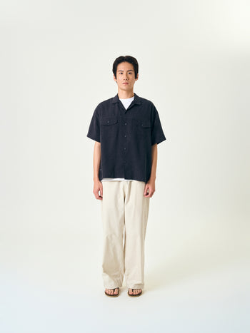 Double Pocket Slub Shirts (Brown)