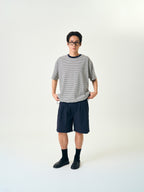 Relaxed Half Stripe String Tee (Stripe White)