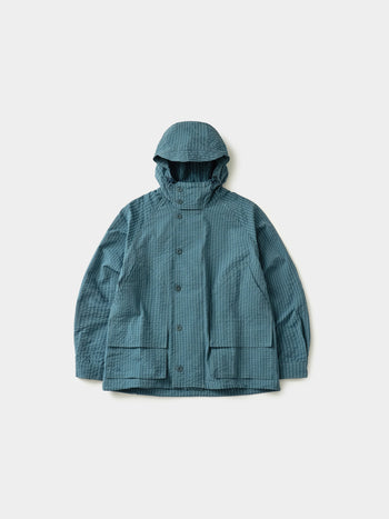 City Commuter Check Wind Jacket (Check Blue)