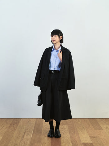 (W)Breeze Stripe Shirts (Light Blue)