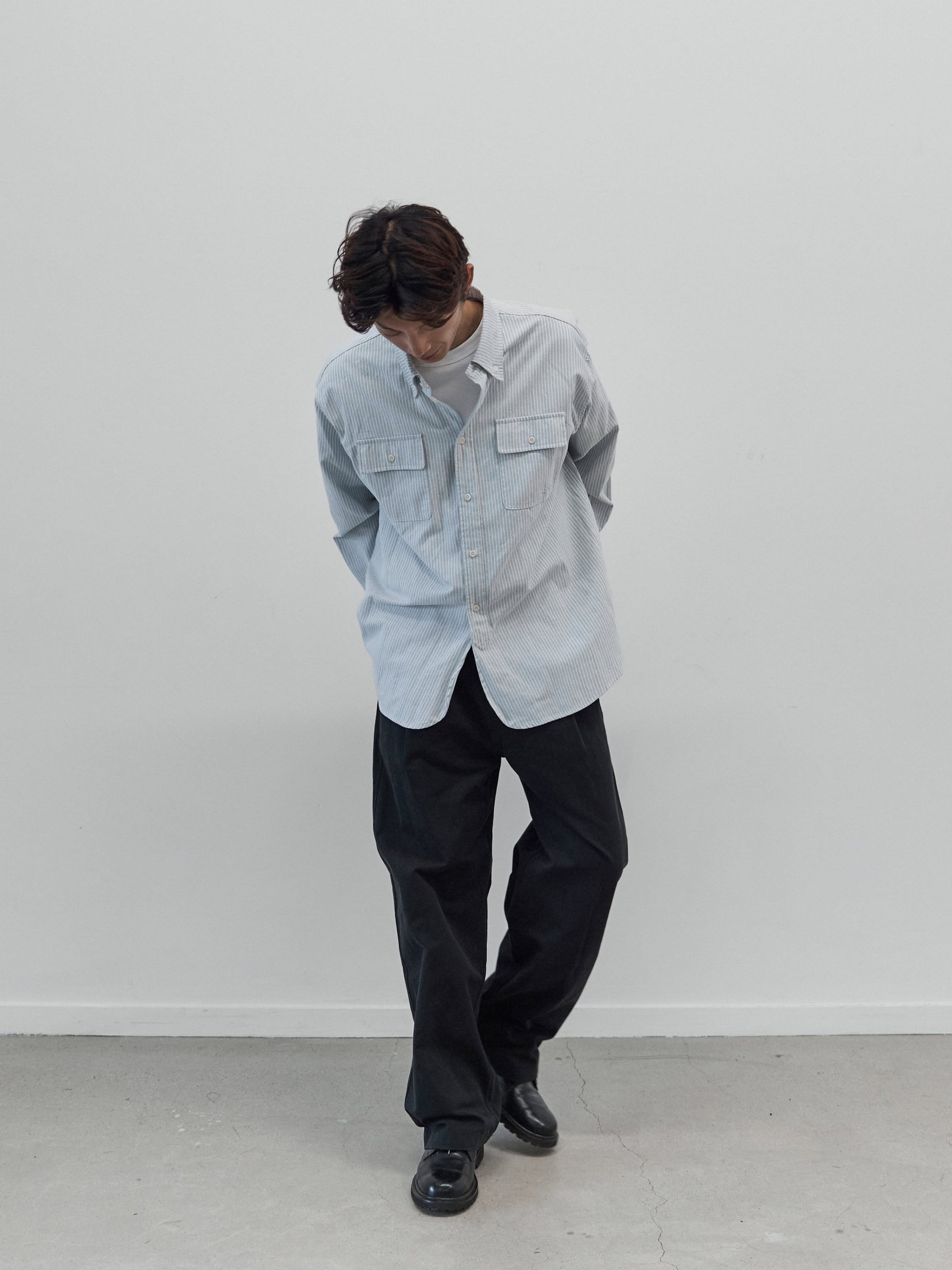 Oxford Work Shirts (Stripe Blue)