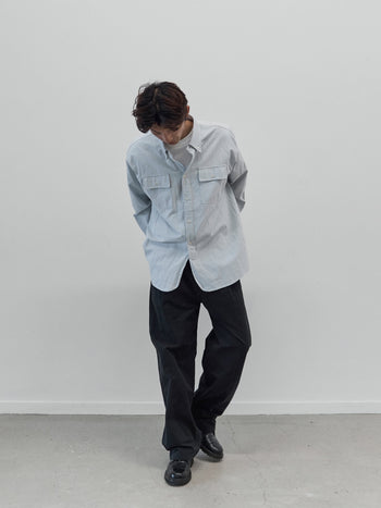Oxford Work Shirts (Stripe Blue)